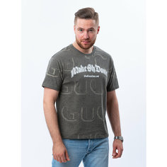 Футболка MOSTOM, размер XL, зеленый, хаки, серый