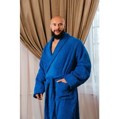 Халат BIO-TEXTILES, размер 44-46, васильковый