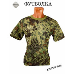 Футболка Военная тактическая футболка в расцветки камуфляж с мачкировочнфми свойствами на охоту и рыбалку, 1 шт., размер 44, салатовый Gerreg