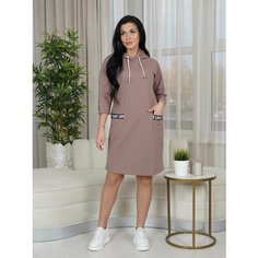 Платье LOVETEX.STORE, размер 52, кофе