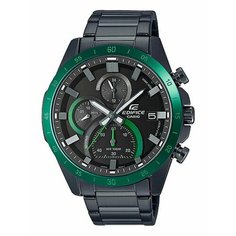 Наручные часы CASIO Edifice, черный/зеленый