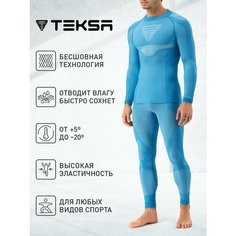 Комплект термобелья Teksa, размер 40;42, голубой