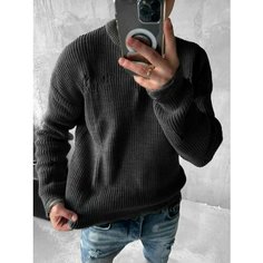 Свитер размер XL, , черный графит Skos Fashion