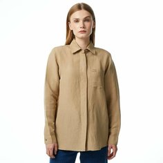 Рубашка LACOSTE, размер T42, светло-коричневый