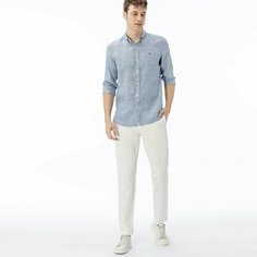 Брюки LACOSTE Slim fit, размер T38, белый