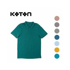 Поло KOTON, размер 3XL, бирюзовый