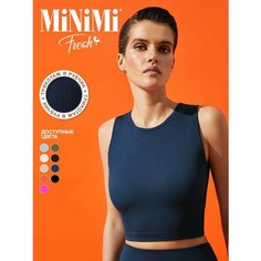 Топ MiNiMi, 1 шт., размер 50 (XL), синий, Jeans