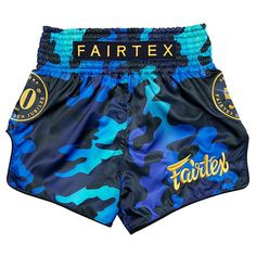 Шорты спортивные Fairtex, размер S, синий/серый