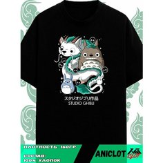 Футболка ANICLOT, размер XL, черный