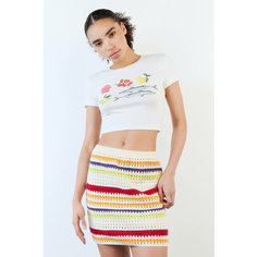 Топ Befree Basic, размер XL, белый принт