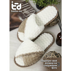 Тапочки Emotion Day Розовая дымка, размер 40-41, ваниль