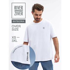 Футболка RIVERZIVER, размер M/48, белый