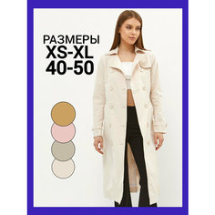 Плащ, размер XL, бежевый меланж DIN GO