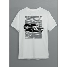 Футболка CherryPie Автомобиль, размер 4XL, белый