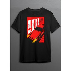 Футболка CherryPie Автомобиль, размер 4XL, черный