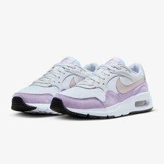 Кроссовки NIKE, размер 8.5, белый/фиолетовый