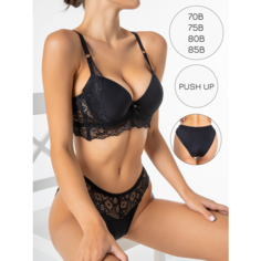 Комплект нижнего белья MOOR MOOR, размер 80B(XL), черный