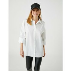 Рубашка KOTON, размер 34, белый