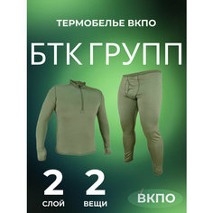 Комплект термобелья btc вафля, размер 58/2, хаки