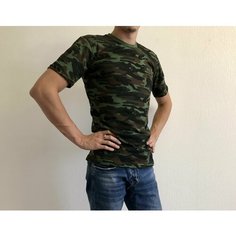 Футболка WELLWEAR, размер 54, темно-зеленый