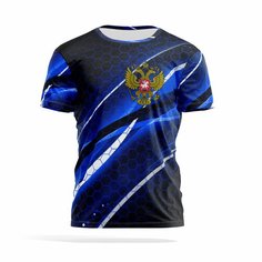 Футболка PANiN Brand, размер 4XL, бирюзовый, черный