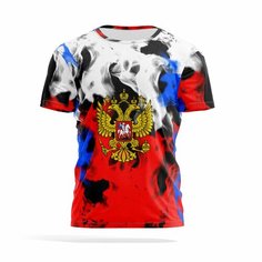 Футболка PANiN Brand, размер XXL, красный, белый
