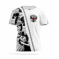 Футболка PANiN Brand, размер XXS, белый/черный/серый