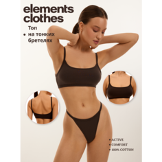 Топ Elements Clothes, размер XS, Шоколадный