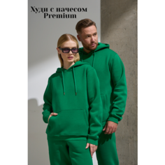 Худи Uzcotton Premium, размер 48-50\L, , зеленый