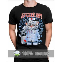 Футболка RexTex Мужчина мечты, размер 48, черный