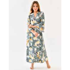 Халат Текстильный Край, размер 44, зеленый