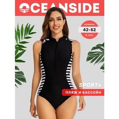 Купальник OCEANSIDE Sport+, размер S, черный, белый