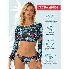 Купальник OCEANSIDE Sport+, размер M, красный, зеленый, голубой