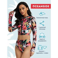 Купальник OCEANSIDE Sport+, размер XL, белый, желтый, черный, розовый, зеленый