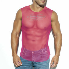 Майка ES Collection Mesh Broad Tank Top, размер S, розовый