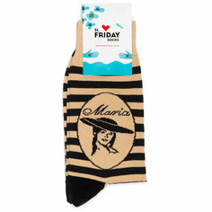 Носки St. Friday Мария пакетовна, размер 34-37, черный, коричневый, бежевый