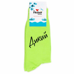 Носки St. Friday Носки с надписями Дикий - Зелёные, размер 34-37, зеленый, серый, черный