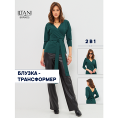 Блуза ILTANI, размер S, изумрудный