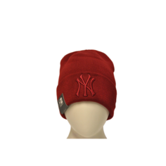Шапка бини NEW ERA NY, оригинал, размер 50-60, бордовый