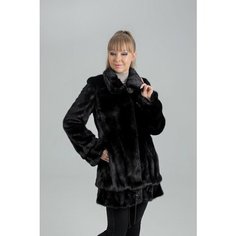 Шуба МК СТИЛЬ, размер 38, черный