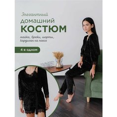 Пижама , размер 50, чёрный DC Home