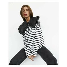 Лонгслив ANNEMORE, размер L, , черный/белый