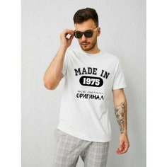 Футболка SOLAR WINGS MADE IN, размер 3XL, белый 1975