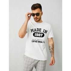 Футболка SOLAR WINGS MADE IN, размер 3XL, белый 1987