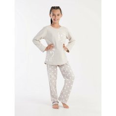 Пижама , размер 7-8 лет, бежевый Vienetta Kids Bayka