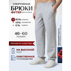 Брюки Vistyle Хлопковые, размер L, светло-серый меланж