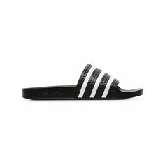 Шлепанцы adidas Adilette, размер 5 US, black/white