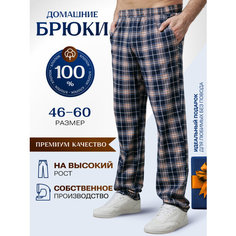 Брюки Vistyle Хлопковые, размер 2XL, темно-синий/бежевый 2