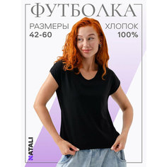 Футболка Натали Суслова, размер 50, черный