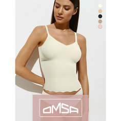 Майка Omsa, 1 шт., размер 50 (XL), слоновая кость